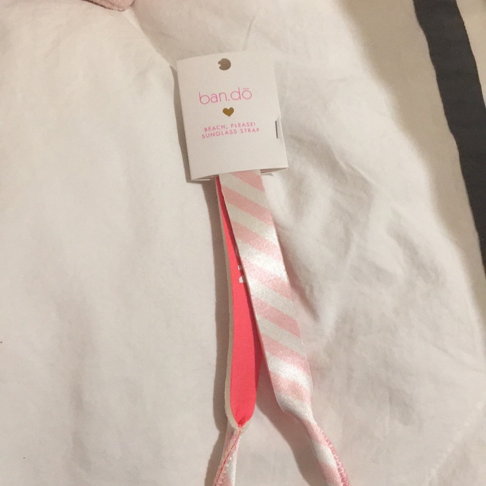 Ban.do sunglass strap stripes pink